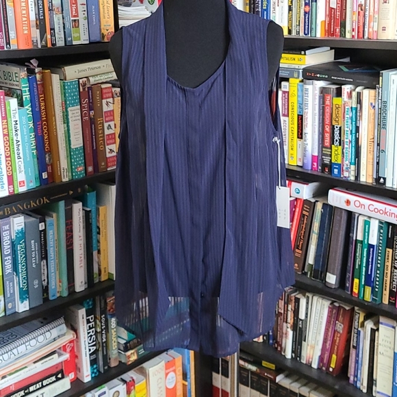 Sheer Button Down Camisole - Picture 2 of 7
